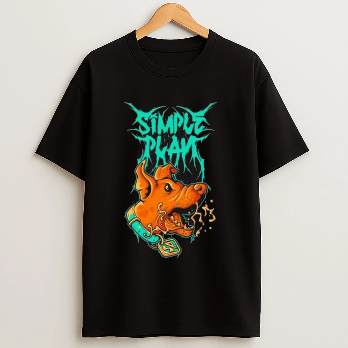 Simple Plan 2025 Dog Halloween Painting Shirts