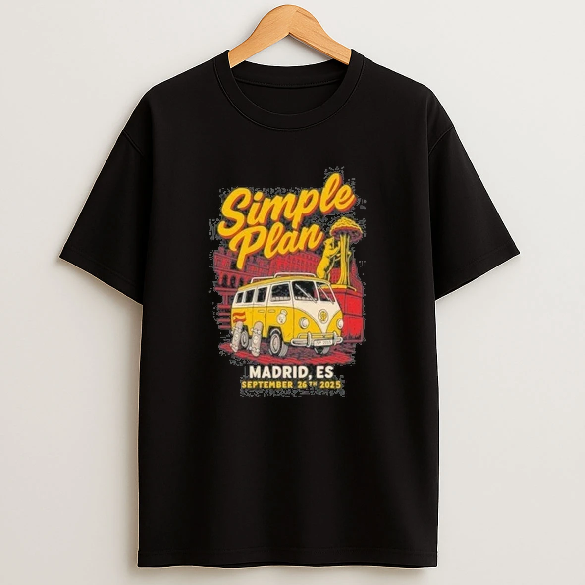 Simple Plan September 26 2025 Tour Madrid Es Shirts