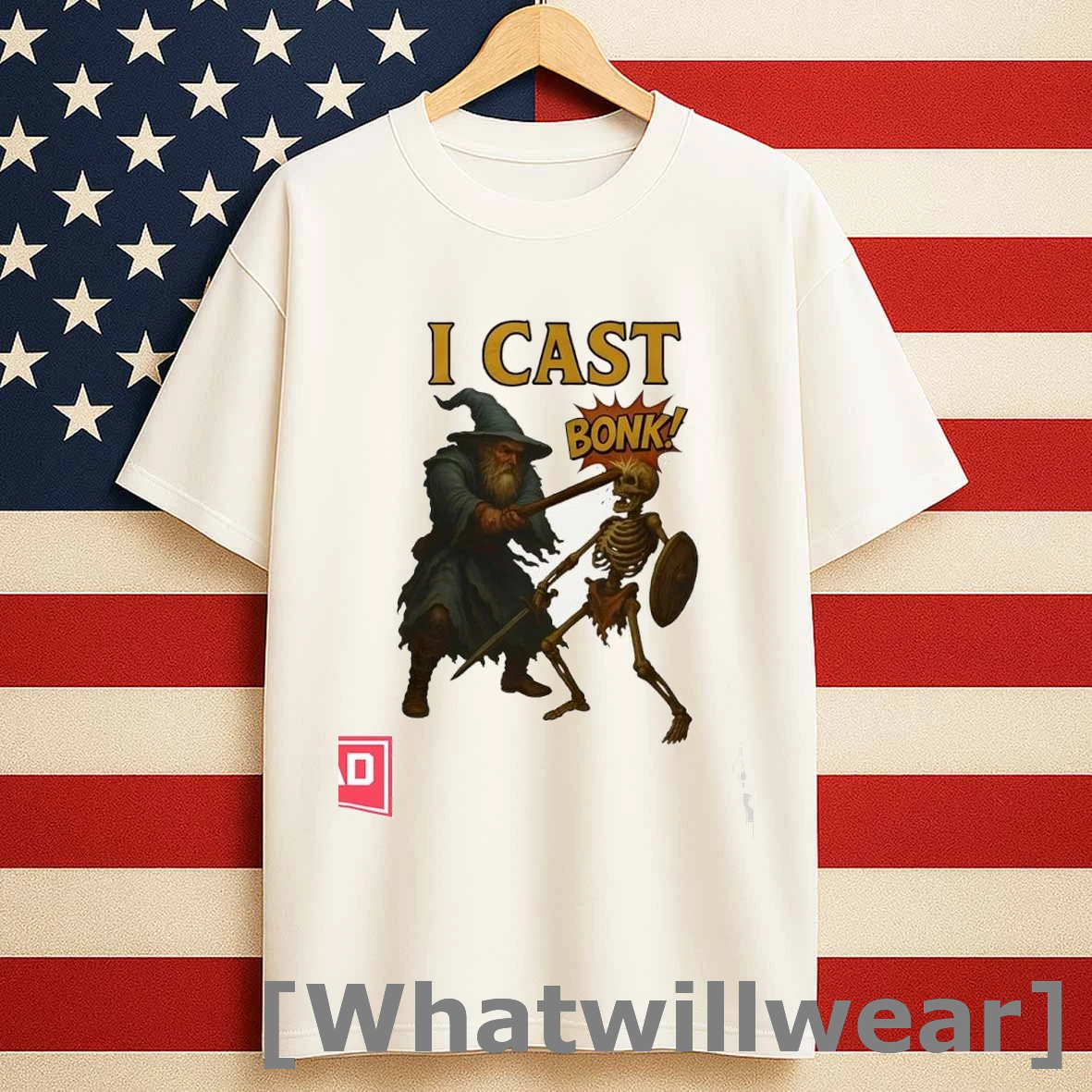 Skeleton Wizard I Cast Bonk Halloween Shirts