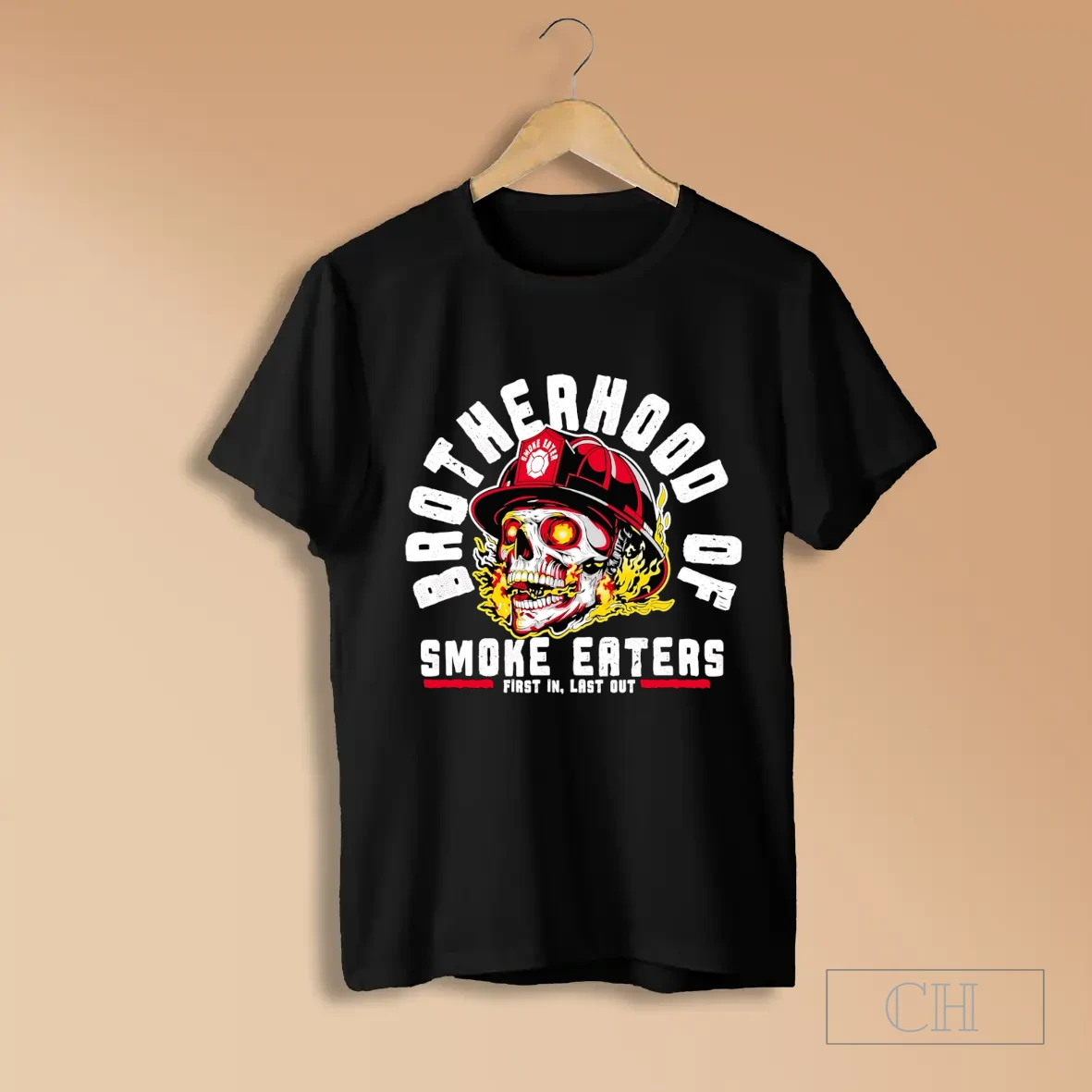 Skull Brotherhood Of Smoke Eaters First In Last Out T Shirt