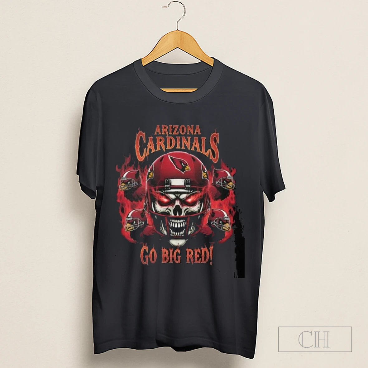 Skull X Arizona Cardinals Go Big Red Shirt