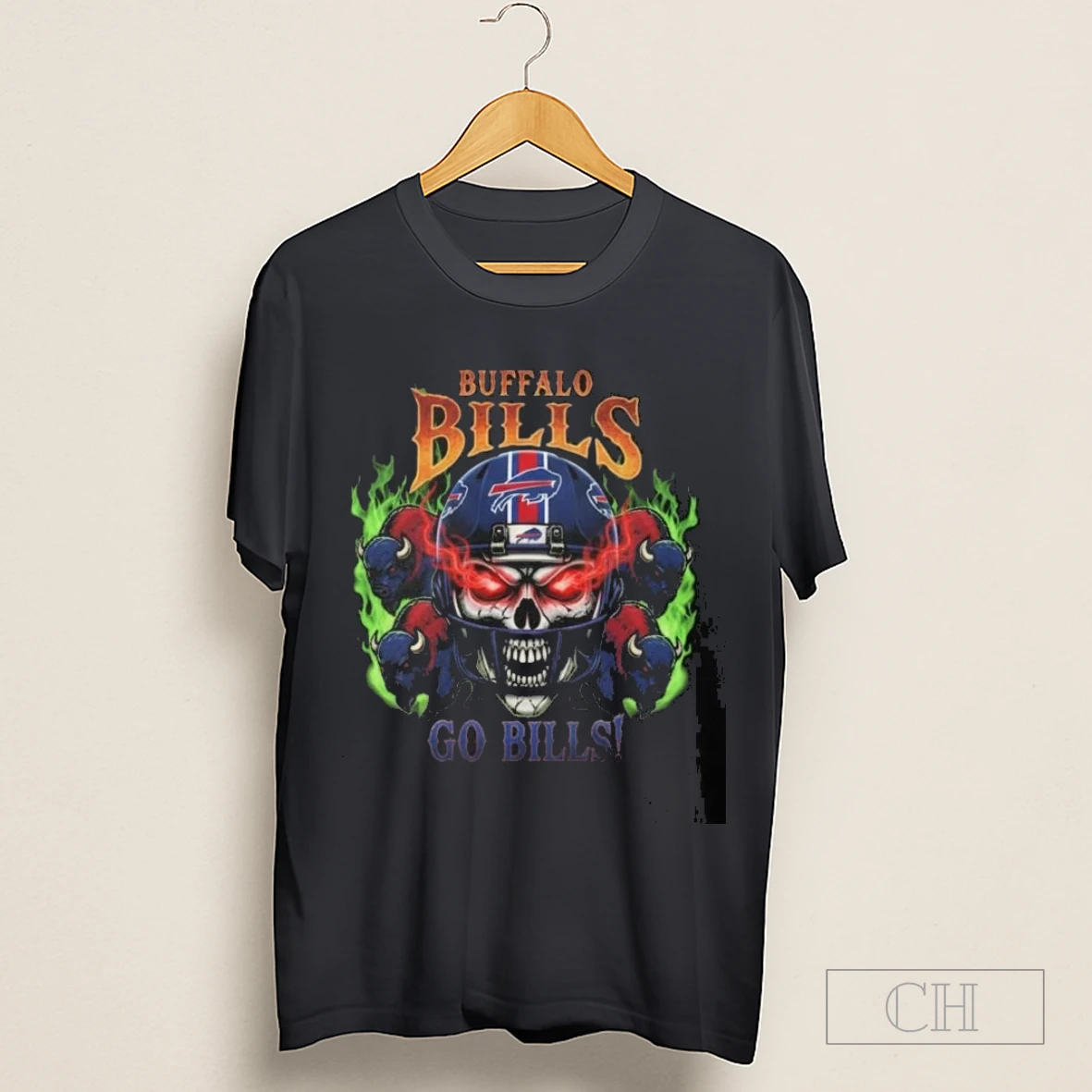 Skull X Buffalo Bills Go Bills Shirt
