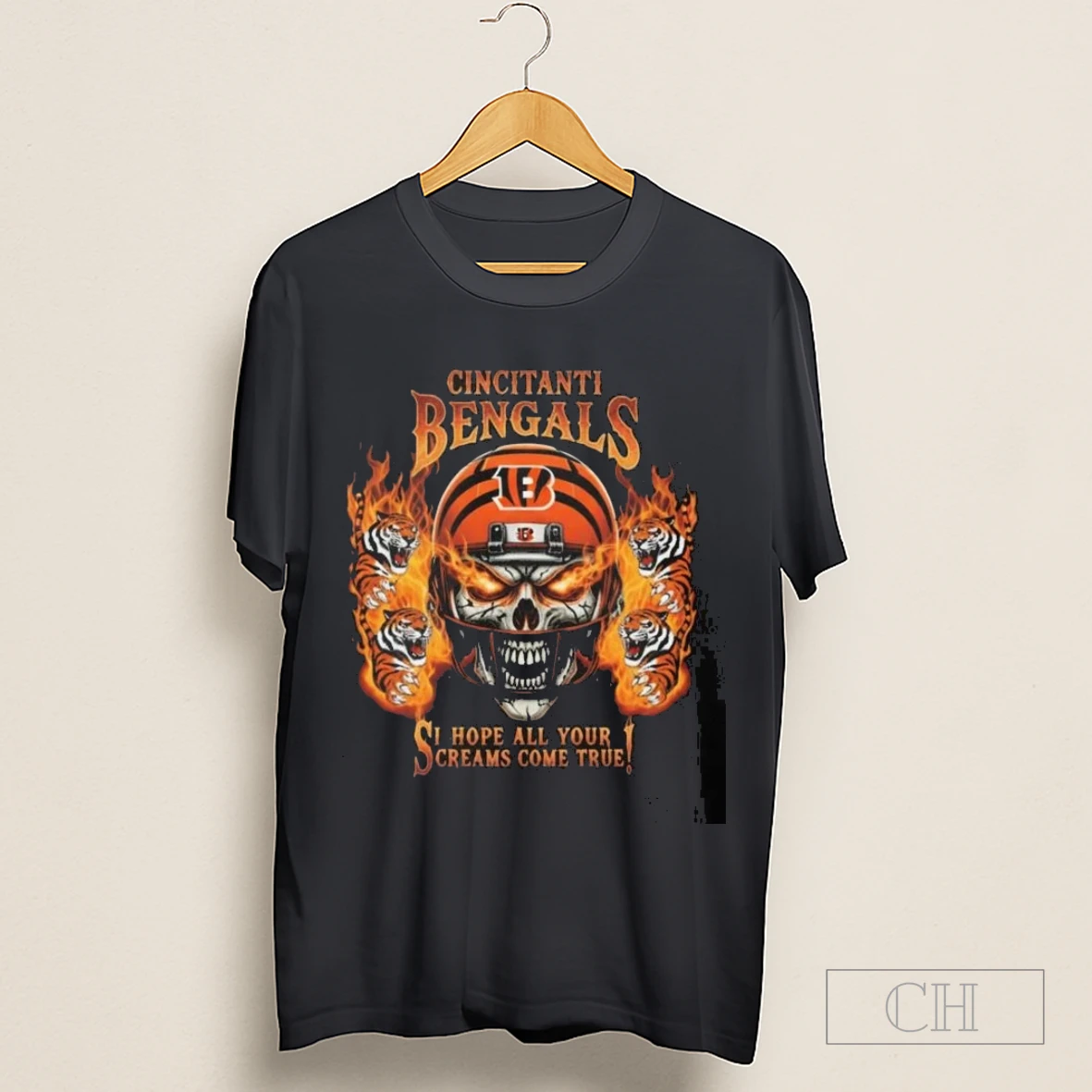 Skull X Cincinnati Bengals I Hope All Your Dreams Come True Shirt