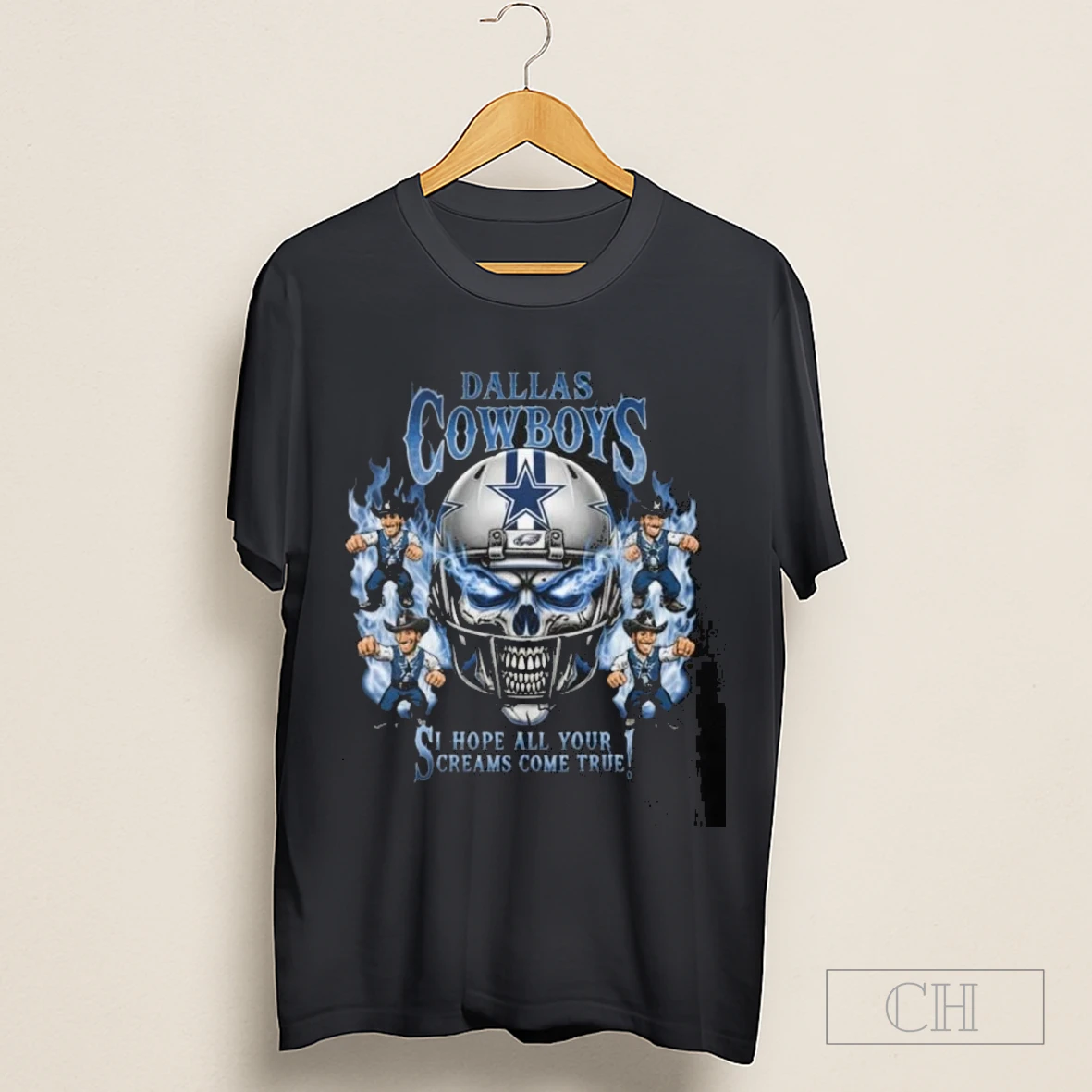 Skull X Dallas Cowboys I Hope All Your Dreams Come True Shirt