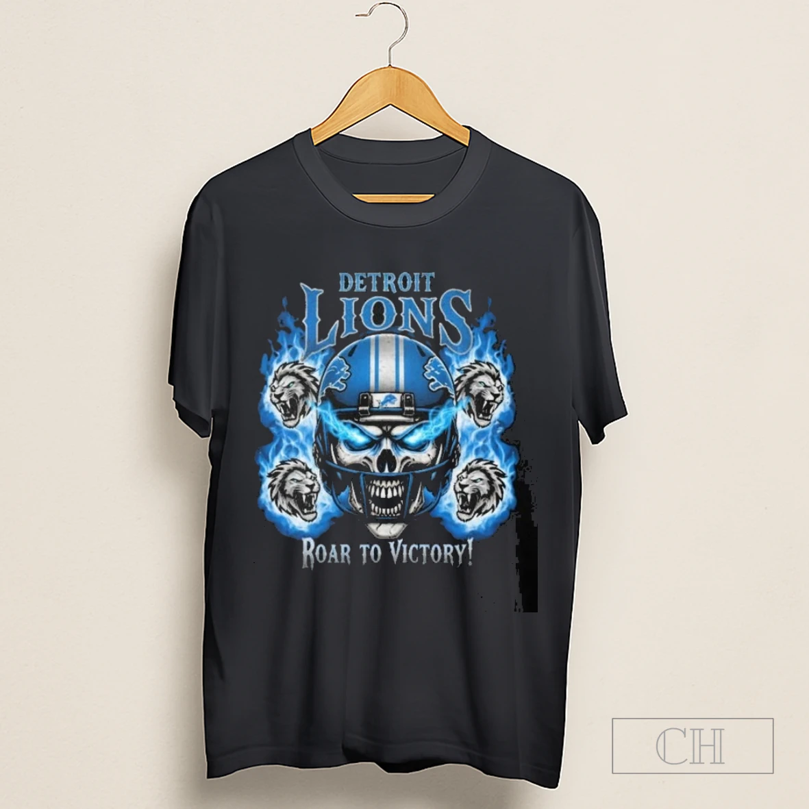 Skull X Detroit Lions Roar To Victory Shirt