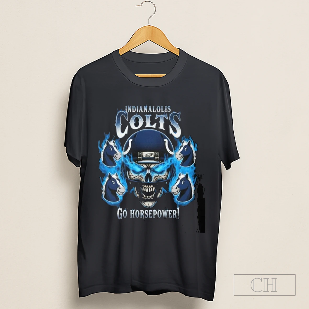 Skull X Indianapolis Colts Go Horsepower Shirt