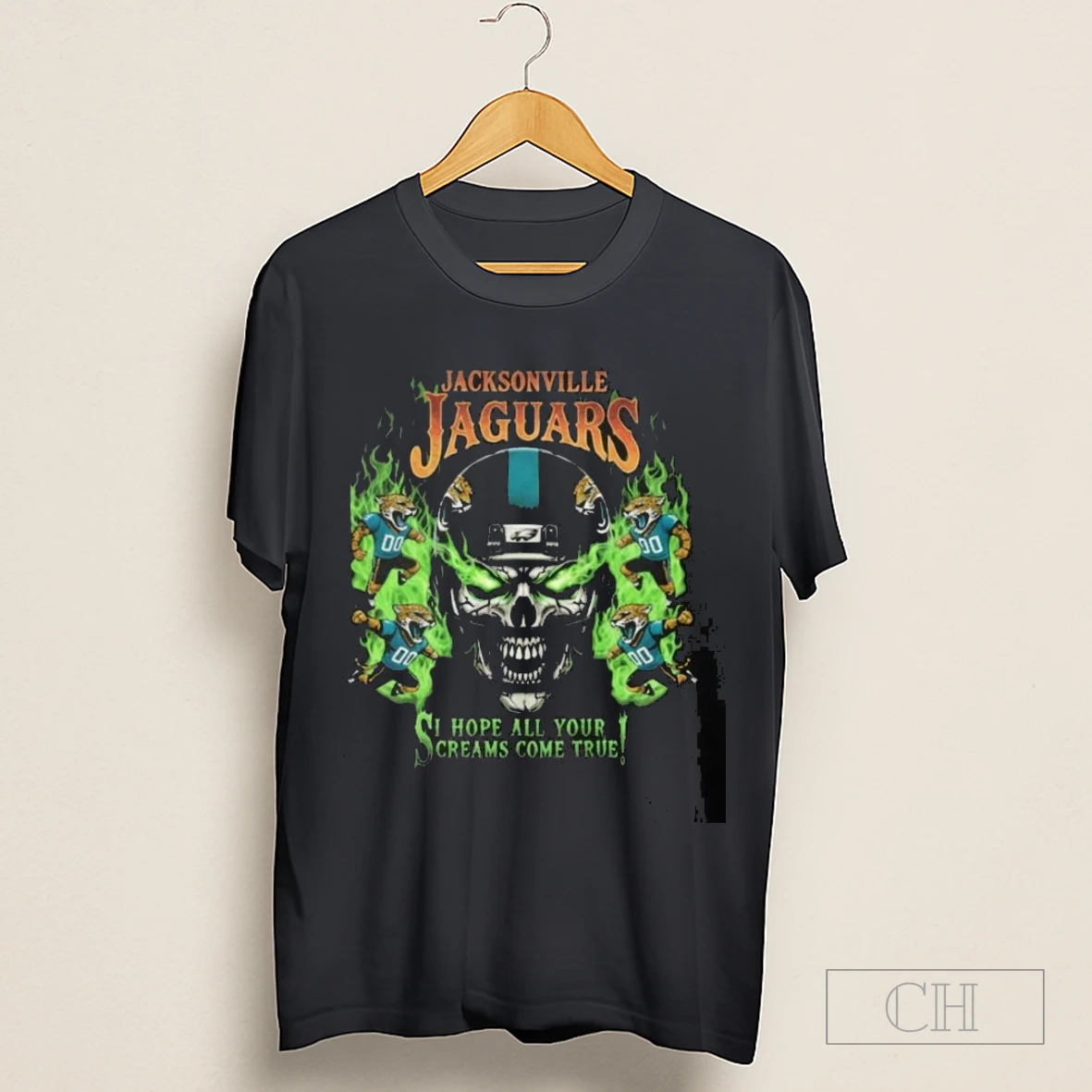 Skull X Jacksonville Jaguars I Hope All Your Screams Come True Shirt