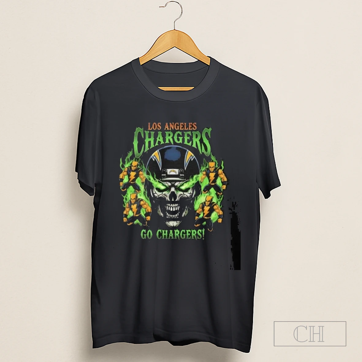 Skull X Los Angeles Chargers Go Chargers Shirt