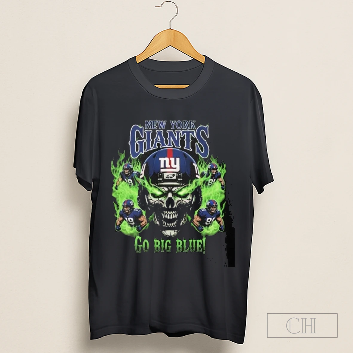 Skull X New York Giants Go Big Blue Shirt