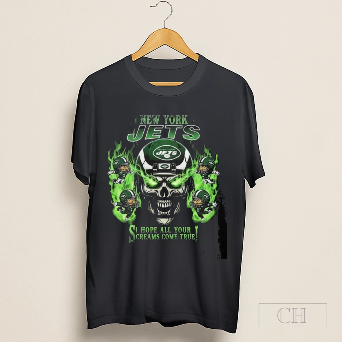 Skull X New York Jets I Hope All Your Screams Come True Shirt