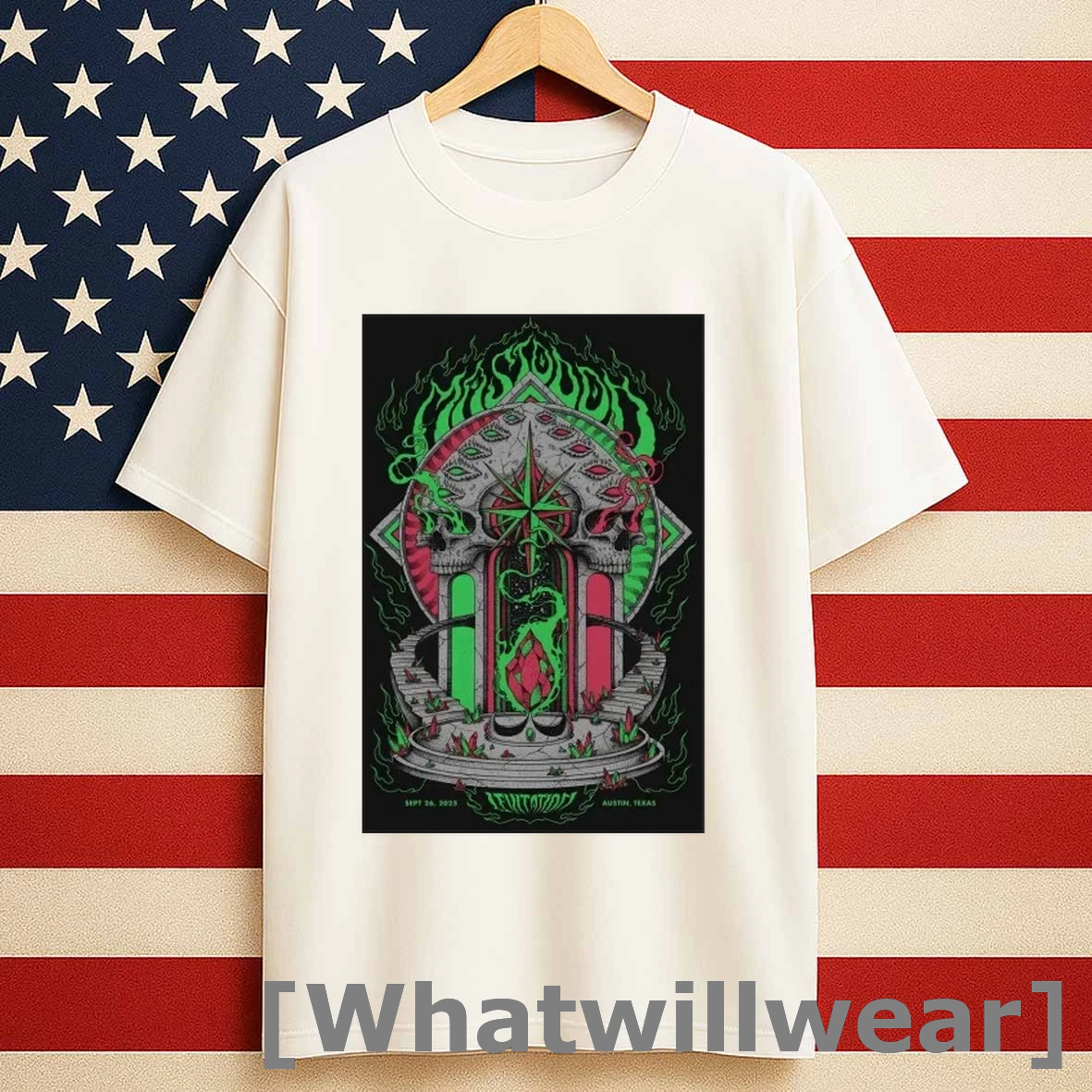 Skulls Mastodon Sep 26 2025 Palmer Events Center In Austin Tx Tour Shirts