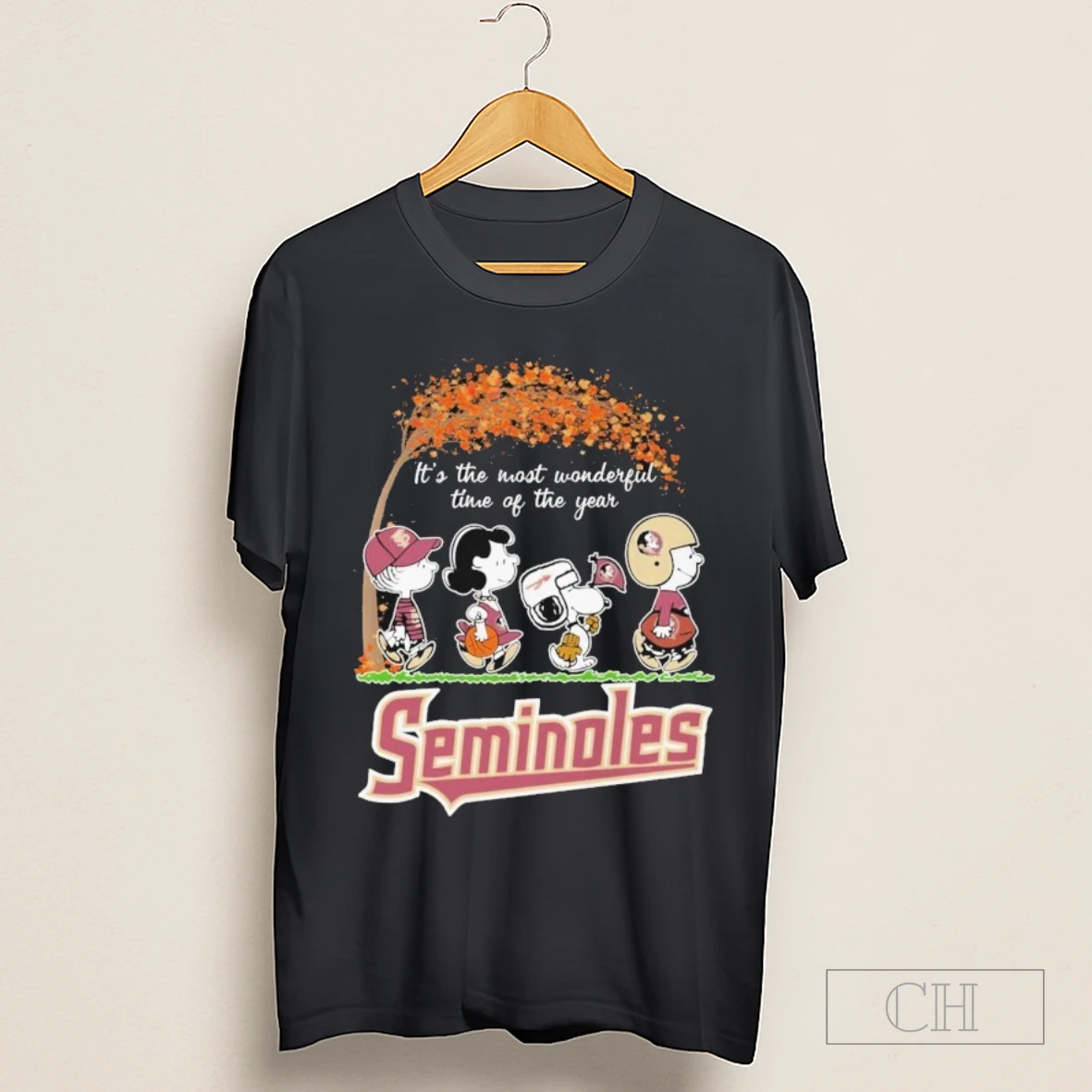 Snoopy And Friends The Peanuts Florida State Seminoles Fsu Its The Most Wonderful Time Of The Year Walking Shirt