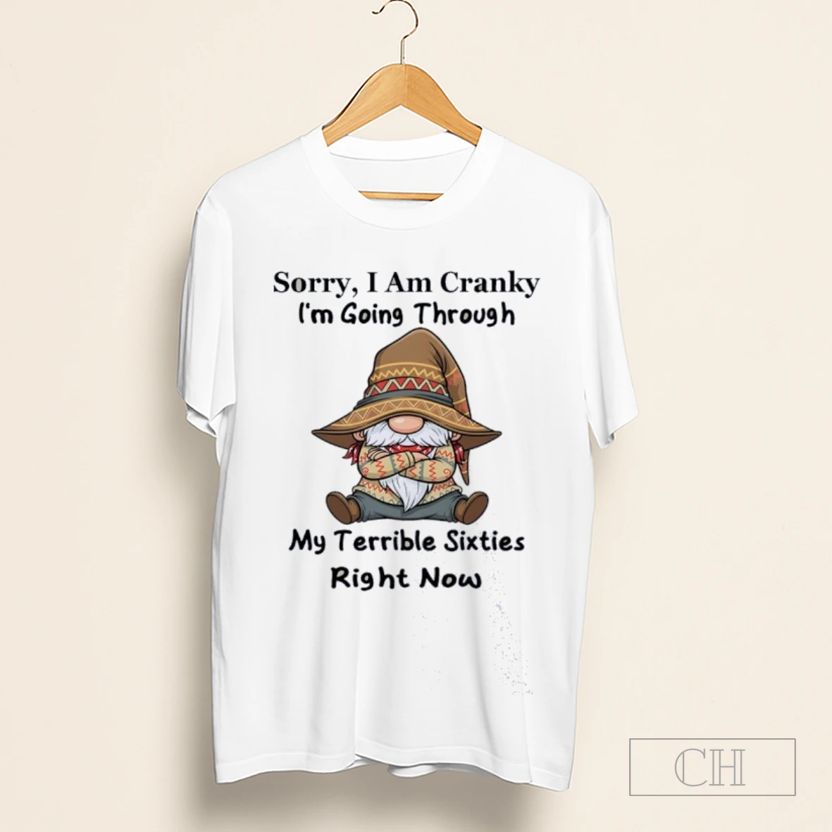 Sorry I Am Cranky Im Going Through My Terrible Sixties Right Now Gnome Shirt