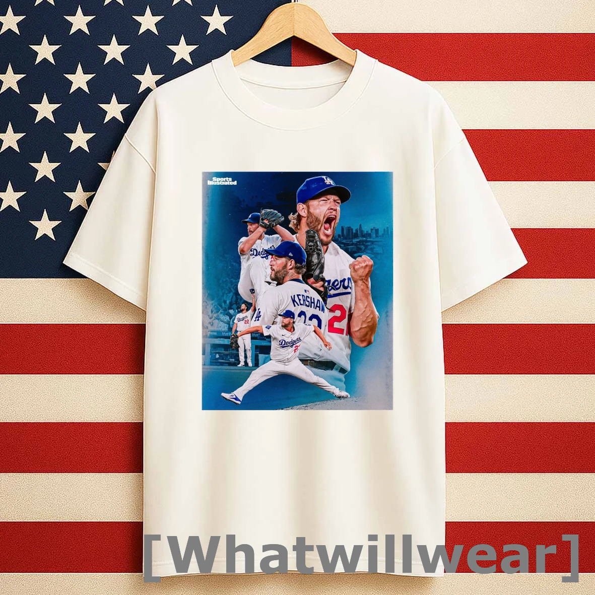 Sports Illustrated La Dodgers Clayton Kershaw At Dodger Stadium In The Regular Season Shirts