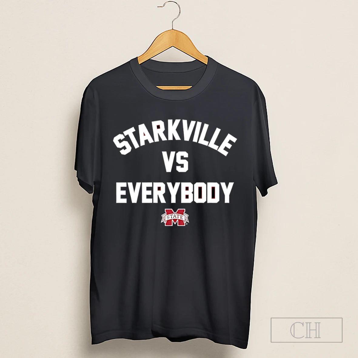 Starkville Vs Everybody Mississippi State Bulldogs Football Logo Shirt