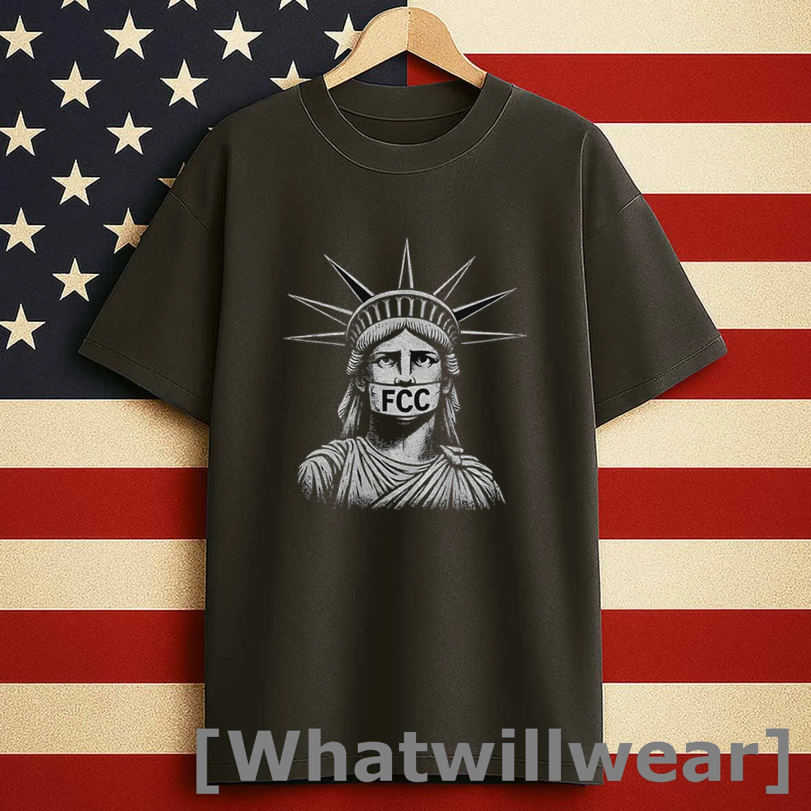 Statue Of Liberty Fcc Censorship Free Speech Shirts
