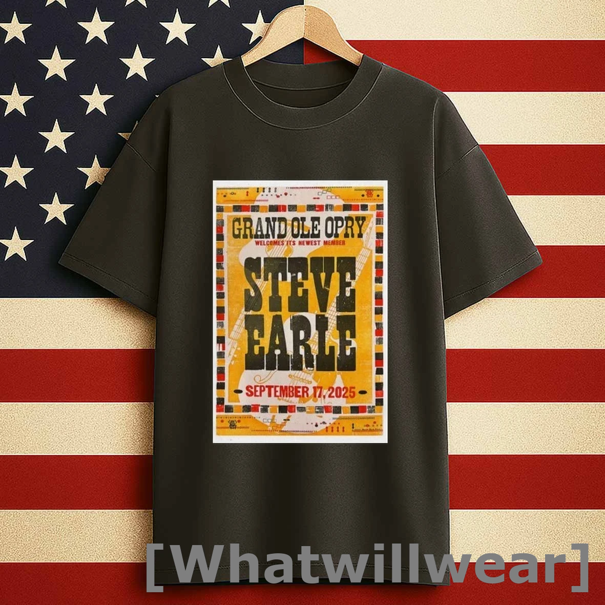 Steve Earle Steve Earle Sept 17 2025 Shirts