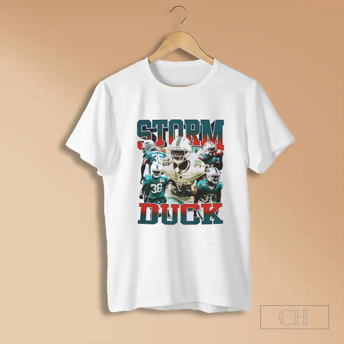 Storm Duck Miami Dolphins Football Vintage T Shirt