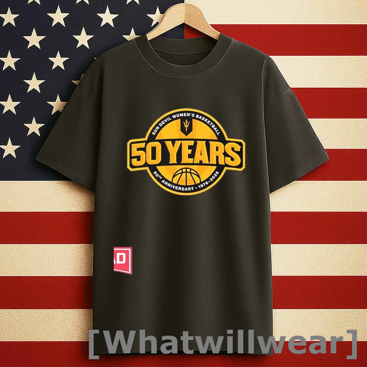 Sun Devil Womens Basketball 50 Years Anniversary 1976 2026 Logo Shirts