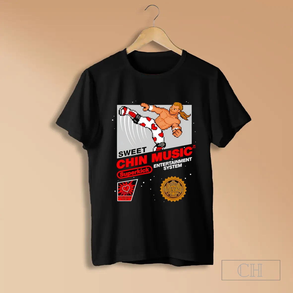 Sweet Chin Music Superkick T Shirt