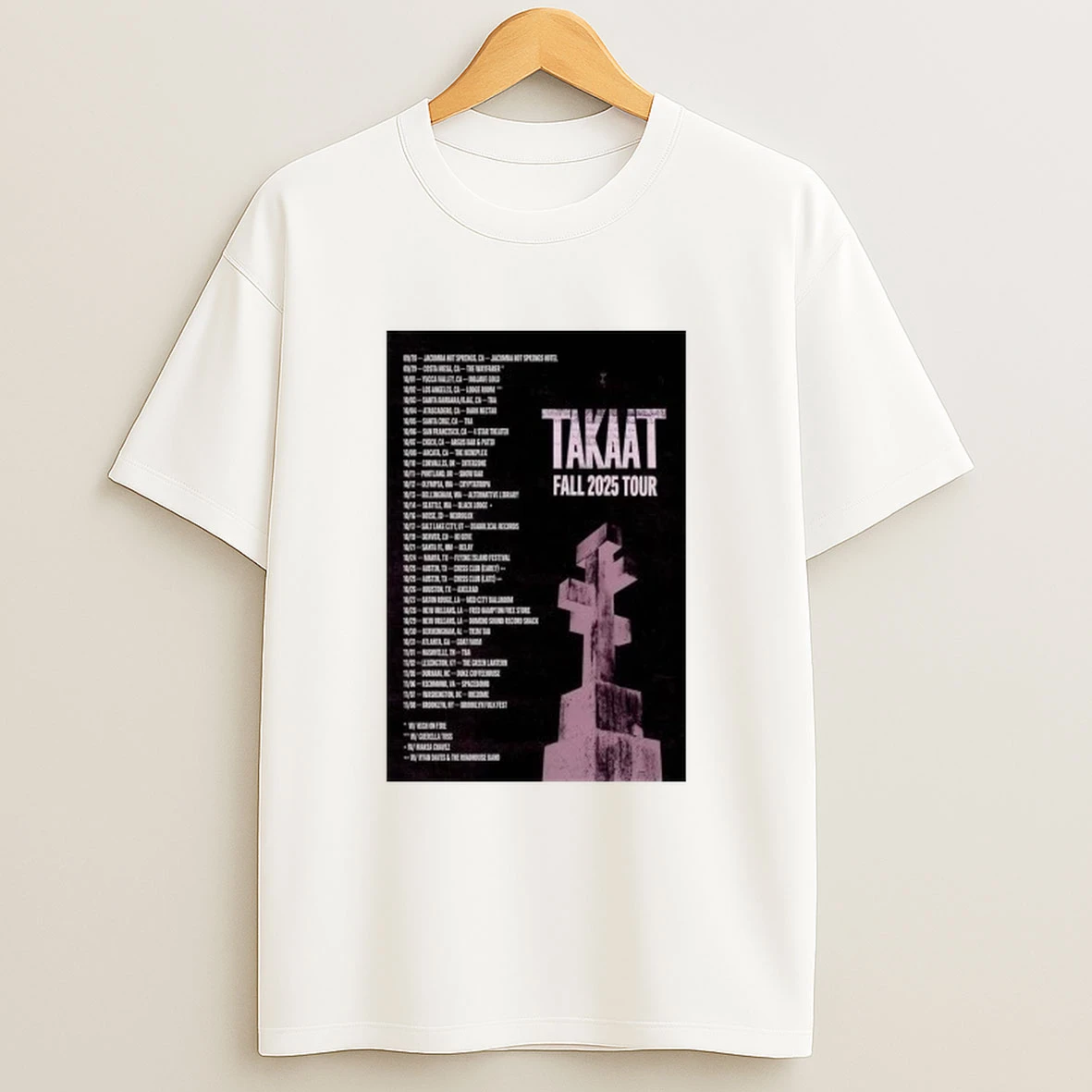 Takaat 2025 Fall Tour Shirts