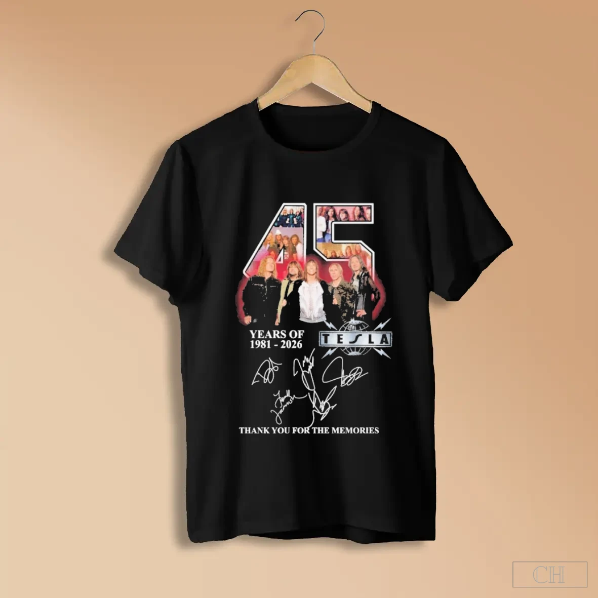 Tesla Years Of 1981 2026 Thank You For The Memories Signatures Shirts