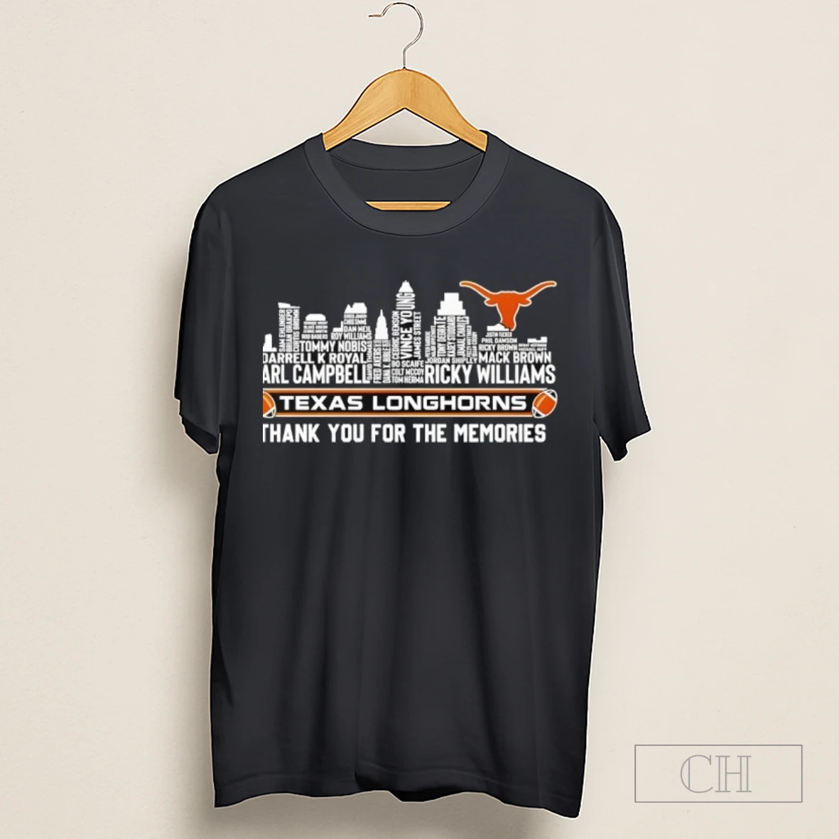 Texas Longhorns Thank You For The Memories Skyline Shirt