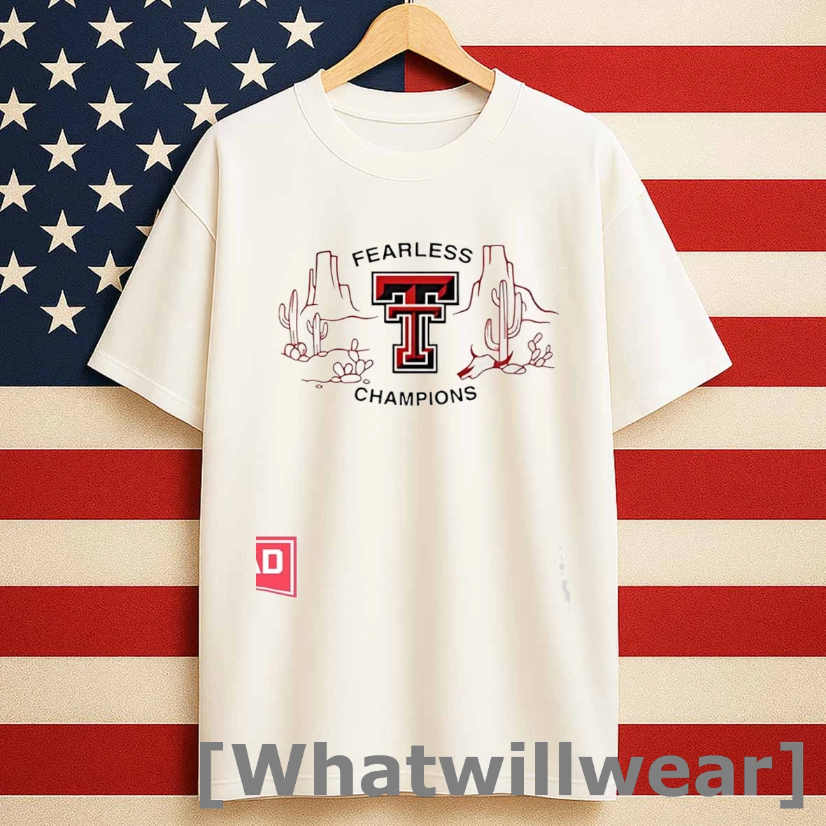Texas Tech University Fearless Champions Logo Shirts