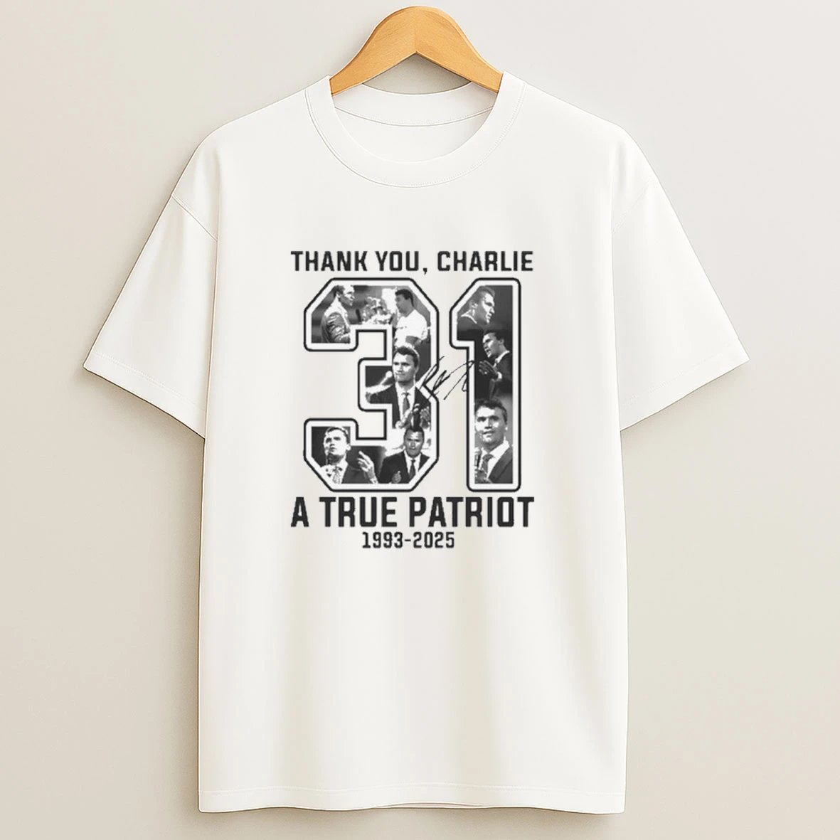 Thank You Charlie 31 A True Patriot 1933 2025 Shirts