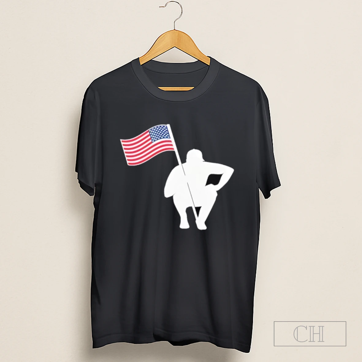 The Caddie Network America Lightweight Usa Flag Shirt