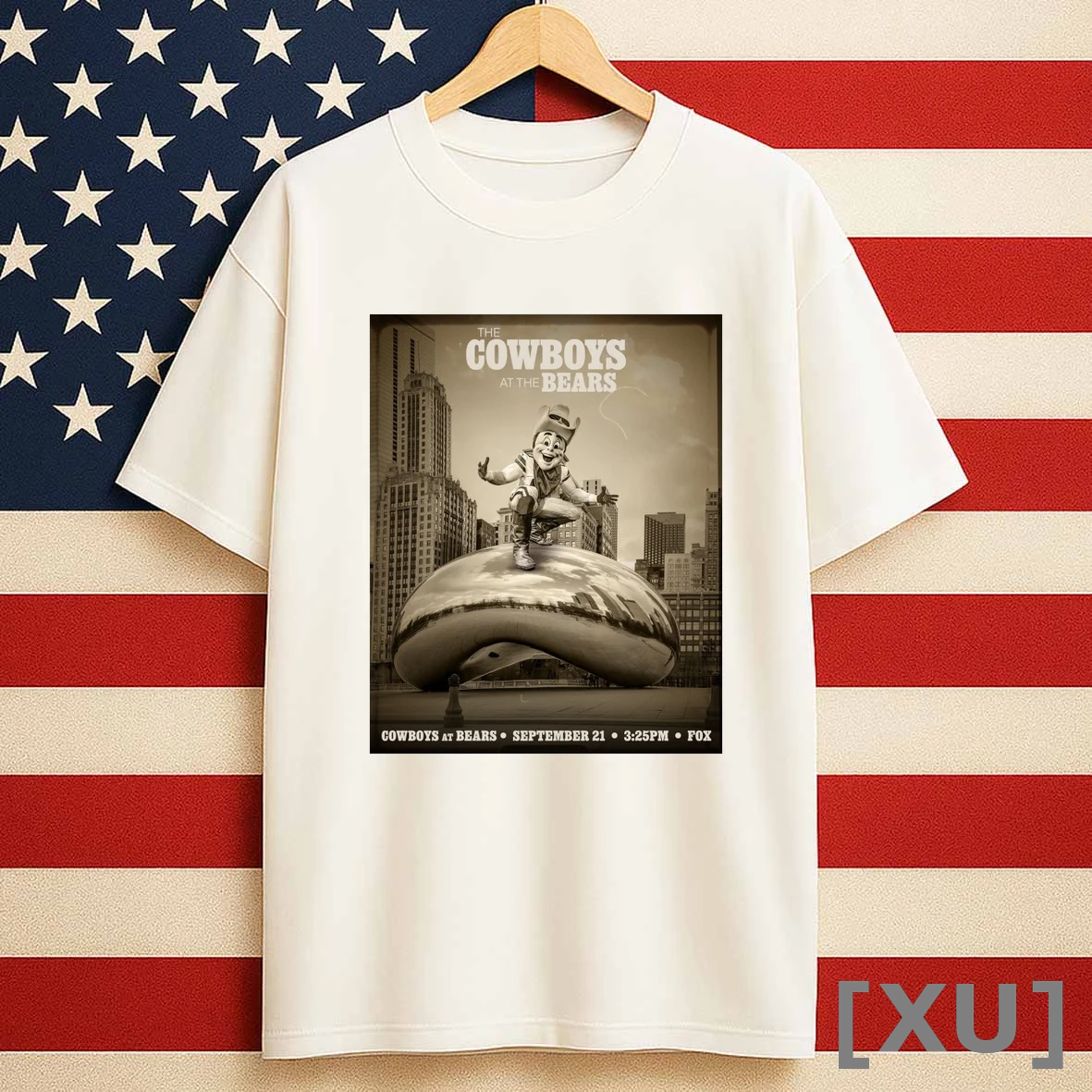 The Dallas Cowboys At The Chicago Bears September 21 2025 Boys Bears Bean Shirts