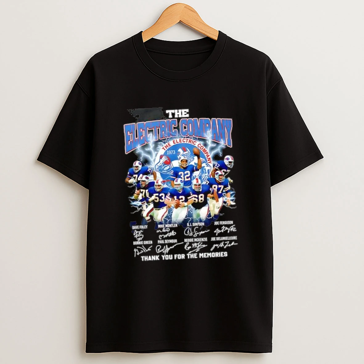 The Electric Company 1973 Buffalo Bills O J Simpson Names And Signatures Shirts