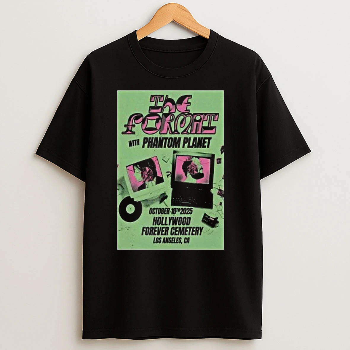 The Format And Phantom Planet Oct 10 2025 Fairbanks Lawn At Hollywood Forever Cemetery In Los Angeles Ca Shirts