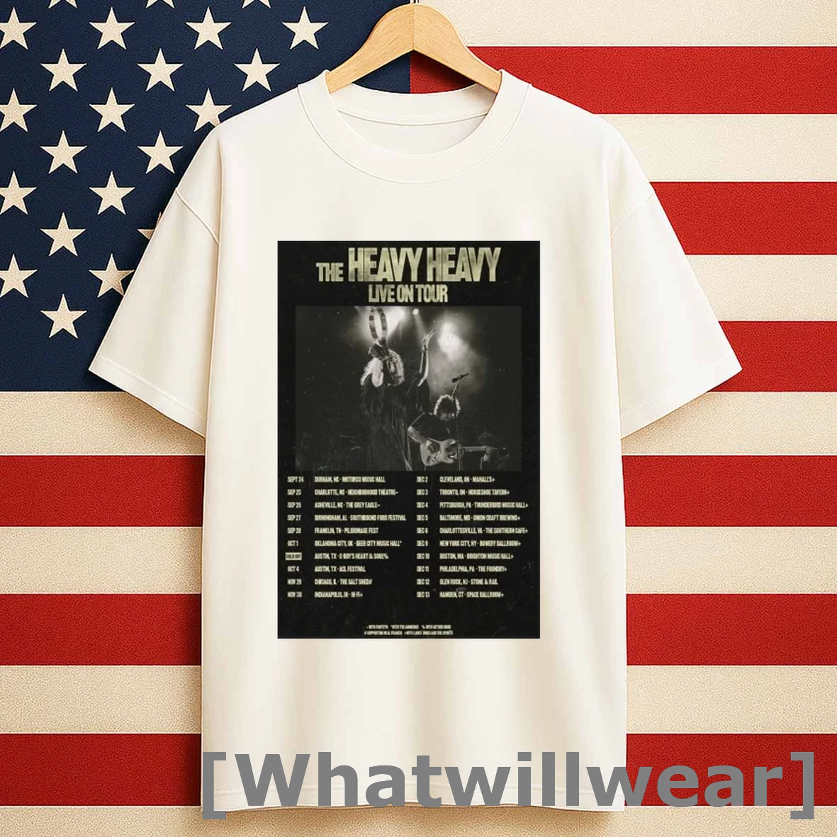 The Heavy Heavy 2025 Tour Shirts