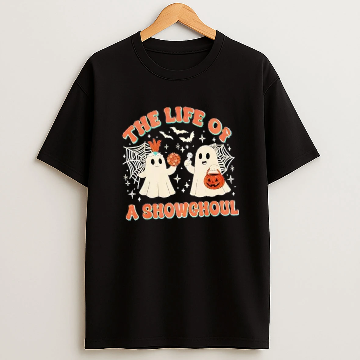 The Life Of A Showghoul Retro Halloween Show Ghosts Girl Shirts