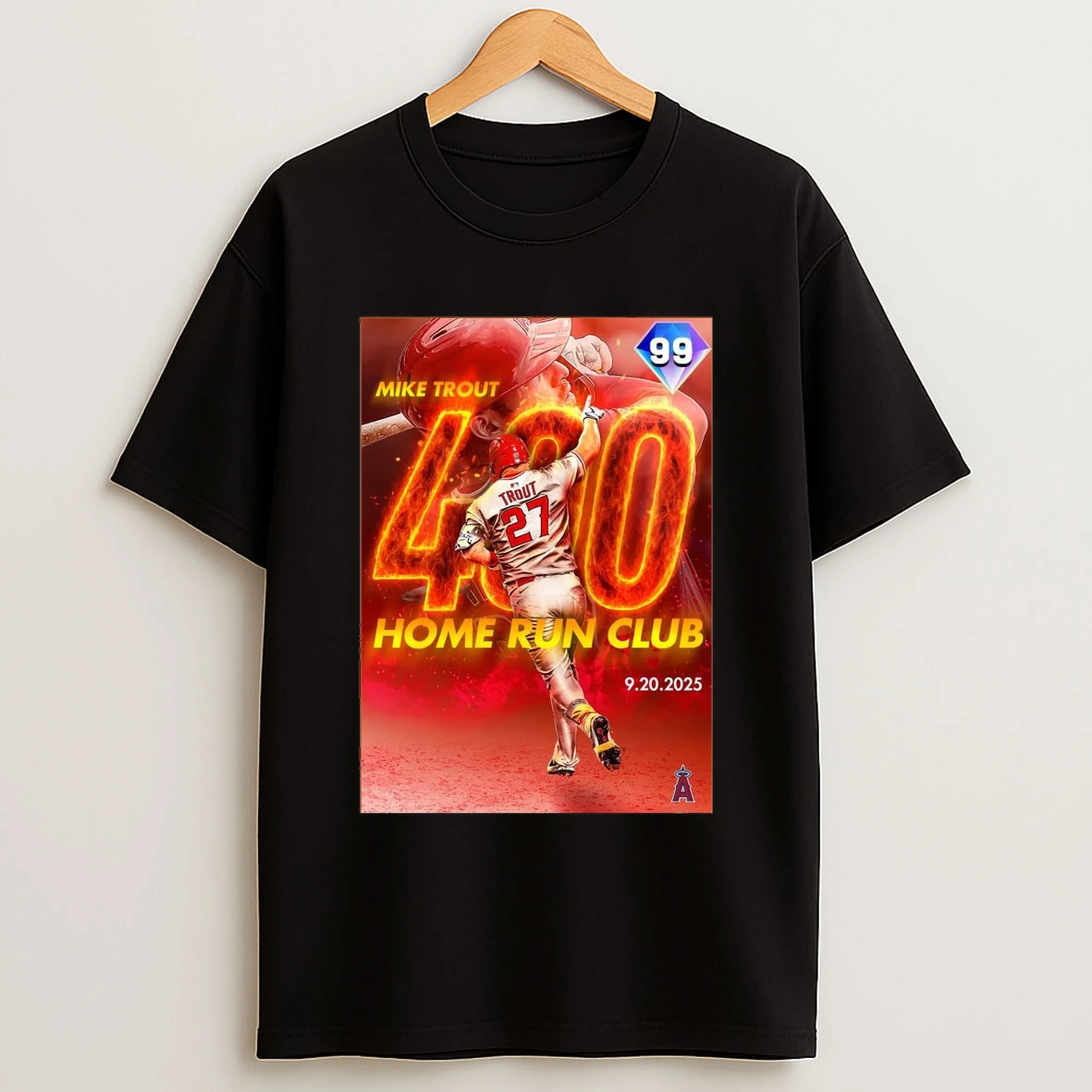 The Mike Trout 400 Home Run Club Mlb Los Angeles Angels Shirts