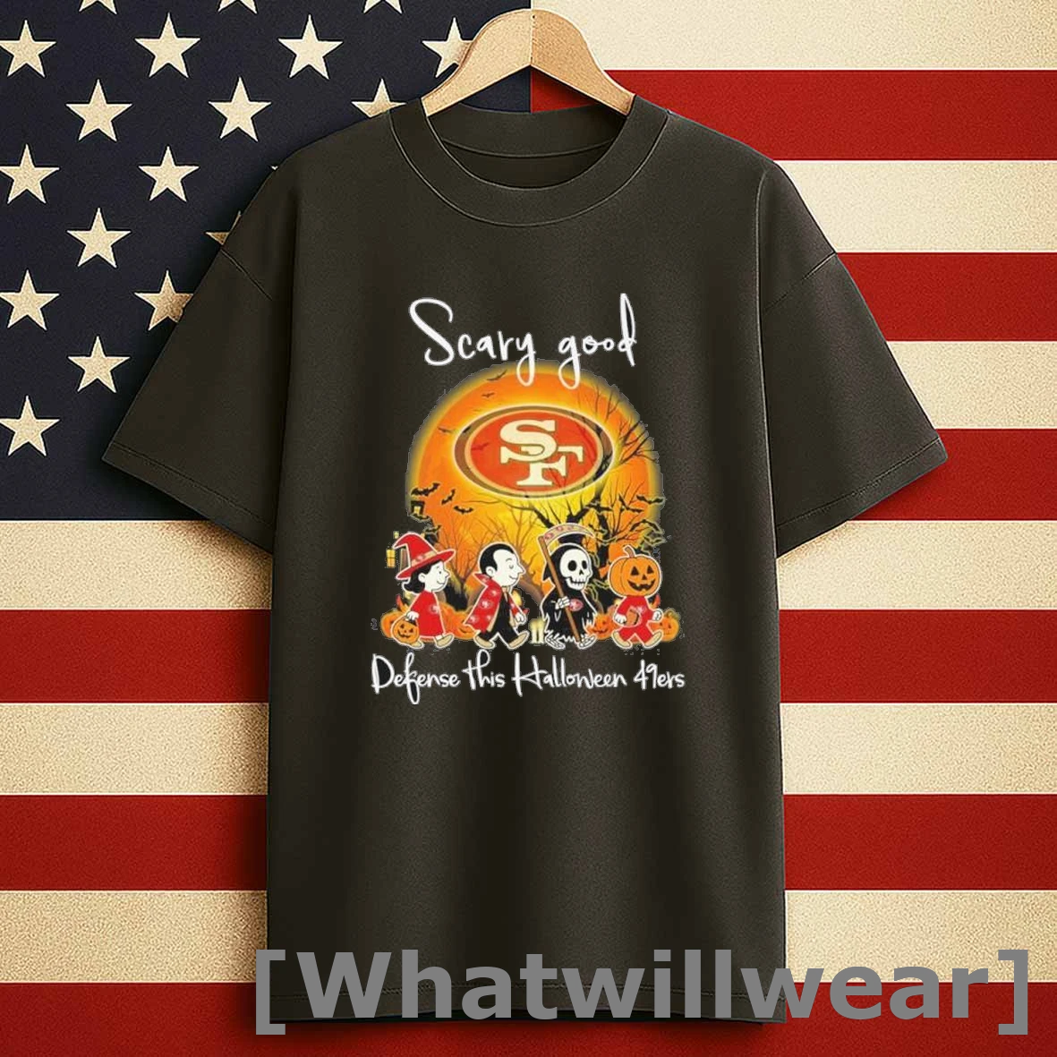 The Peanuts Scary Good Defense This Halloween San Francisco 49ers Shirts