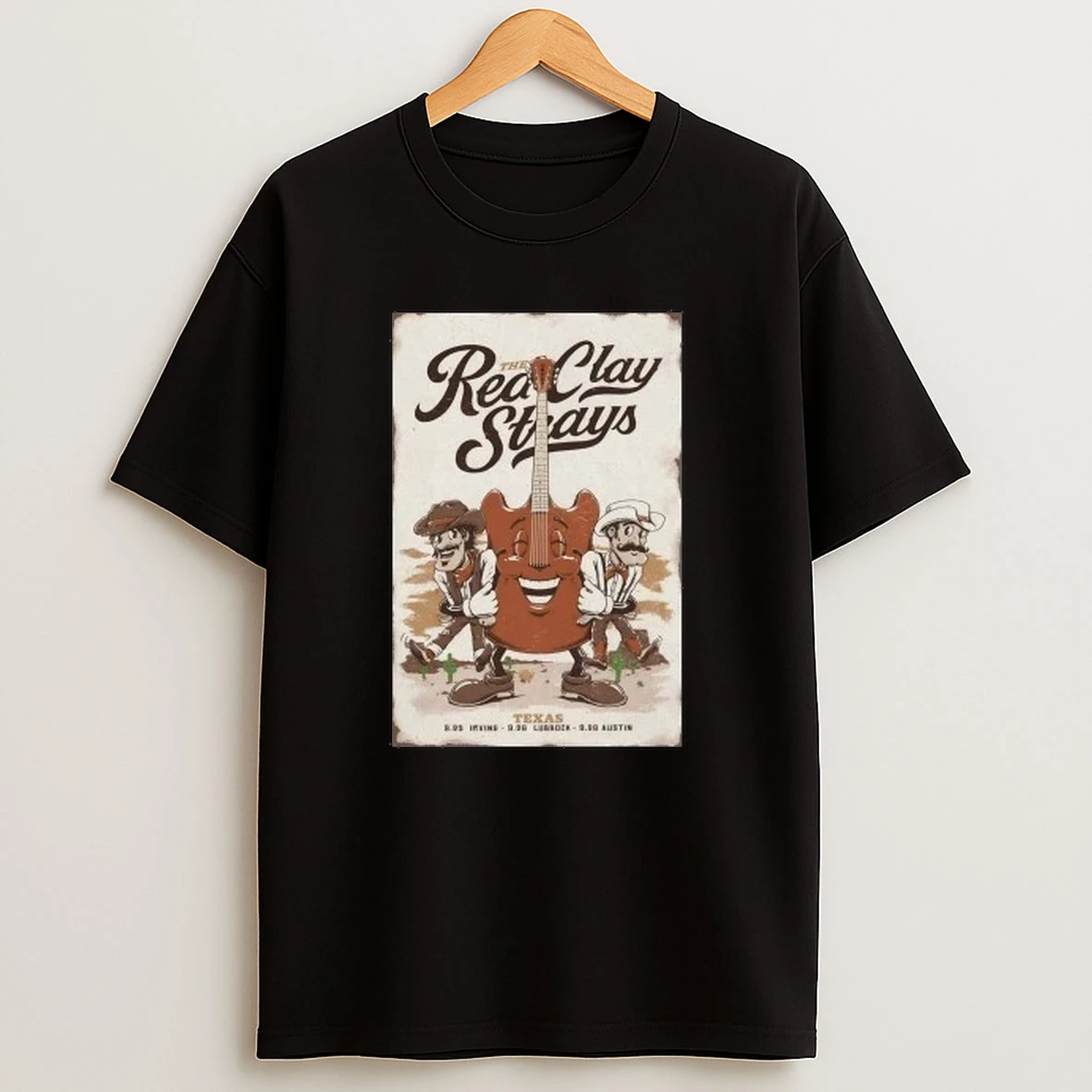 The Red Clay Strays Texas 2025 Shows Shirts