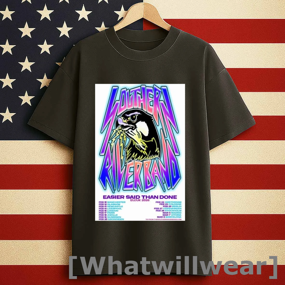 The Southern River Band Eu Uk Tour 2026 Shirts
