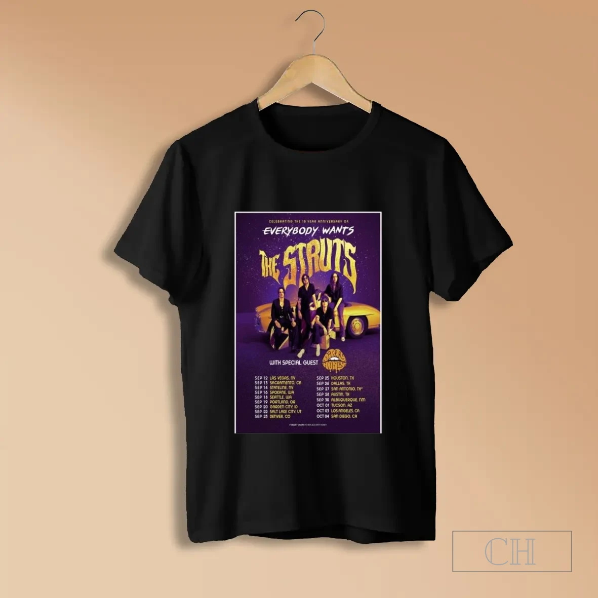 The Struts September October 2025 T Shirts
