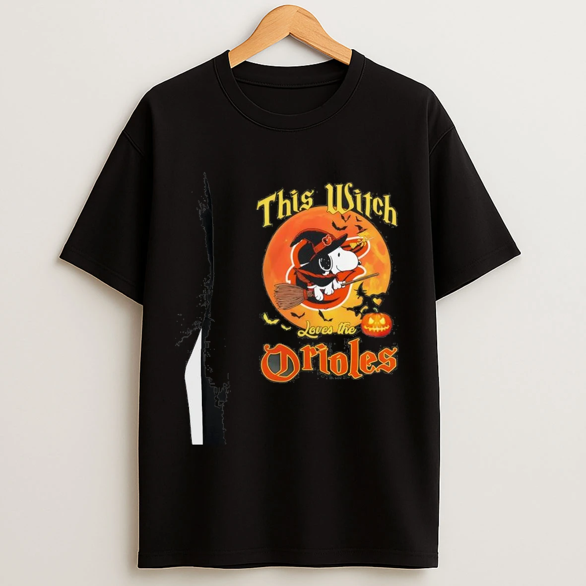This Witch Loves The Baltimore Orioles Snoopy Halloween Shirts