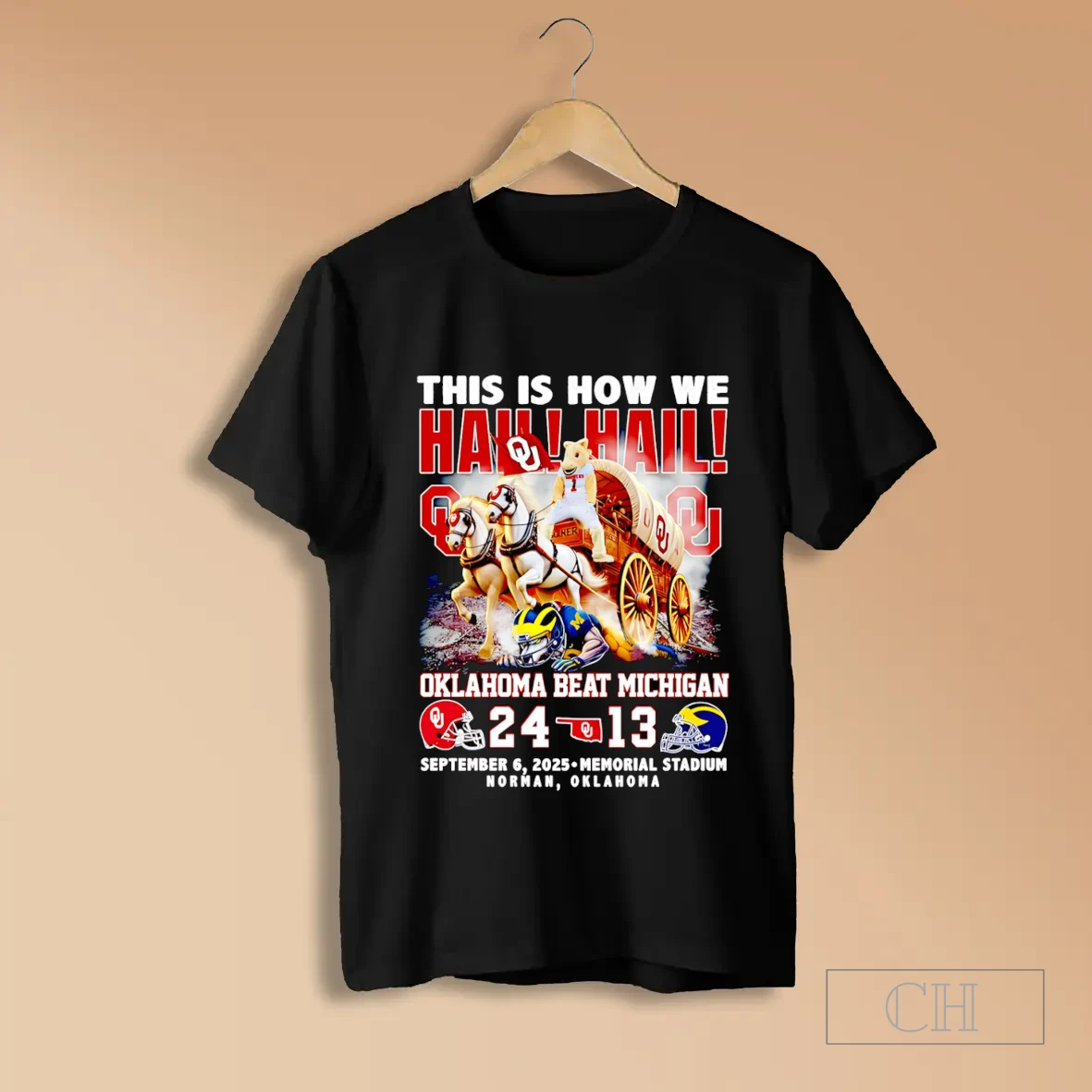 This Is How We Hail Hail Oklahoma Beat Michigan Mascot T Shirt