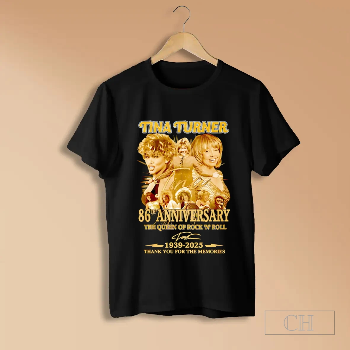 Tina Turner 86th Anniversary 1939 2025 Thank You For The Memories T Shirt