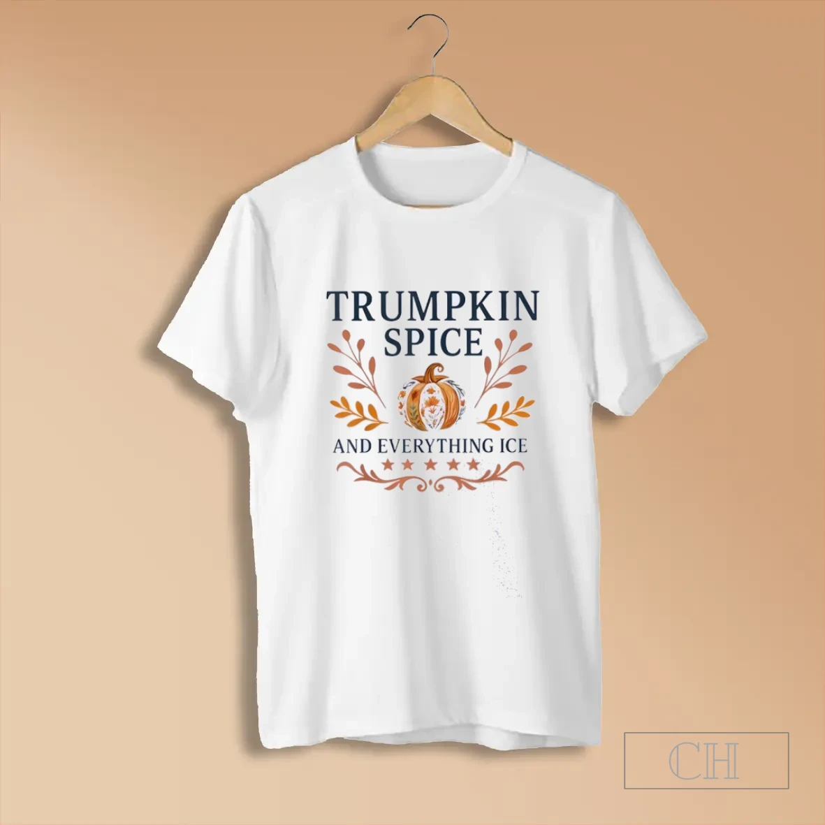 Trumpkin Spice And Everything Ice Liberal Fall Halloween T Shirt