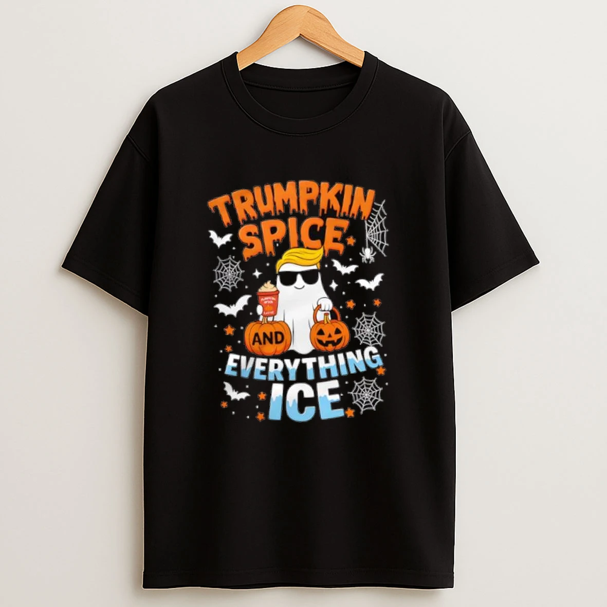 Trumpkin Spice And Everything Ice Halloween Shirts