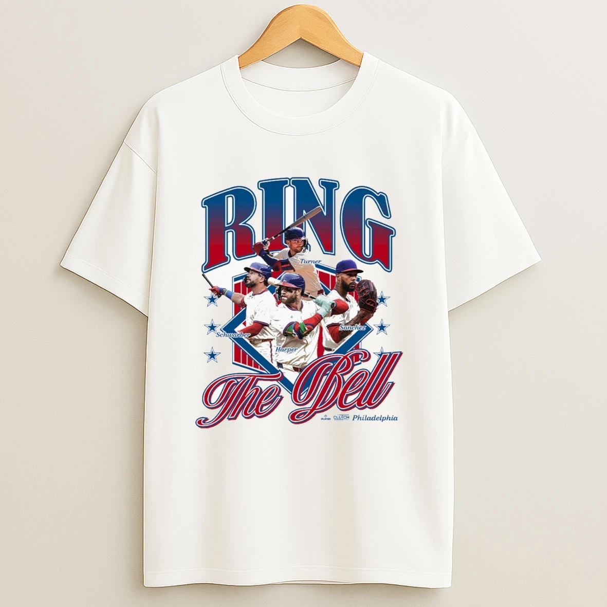 Turner Schwarber Harper And Sanchez Ring The Bell Philadelphia Phillies Mlb Graphic Shirts