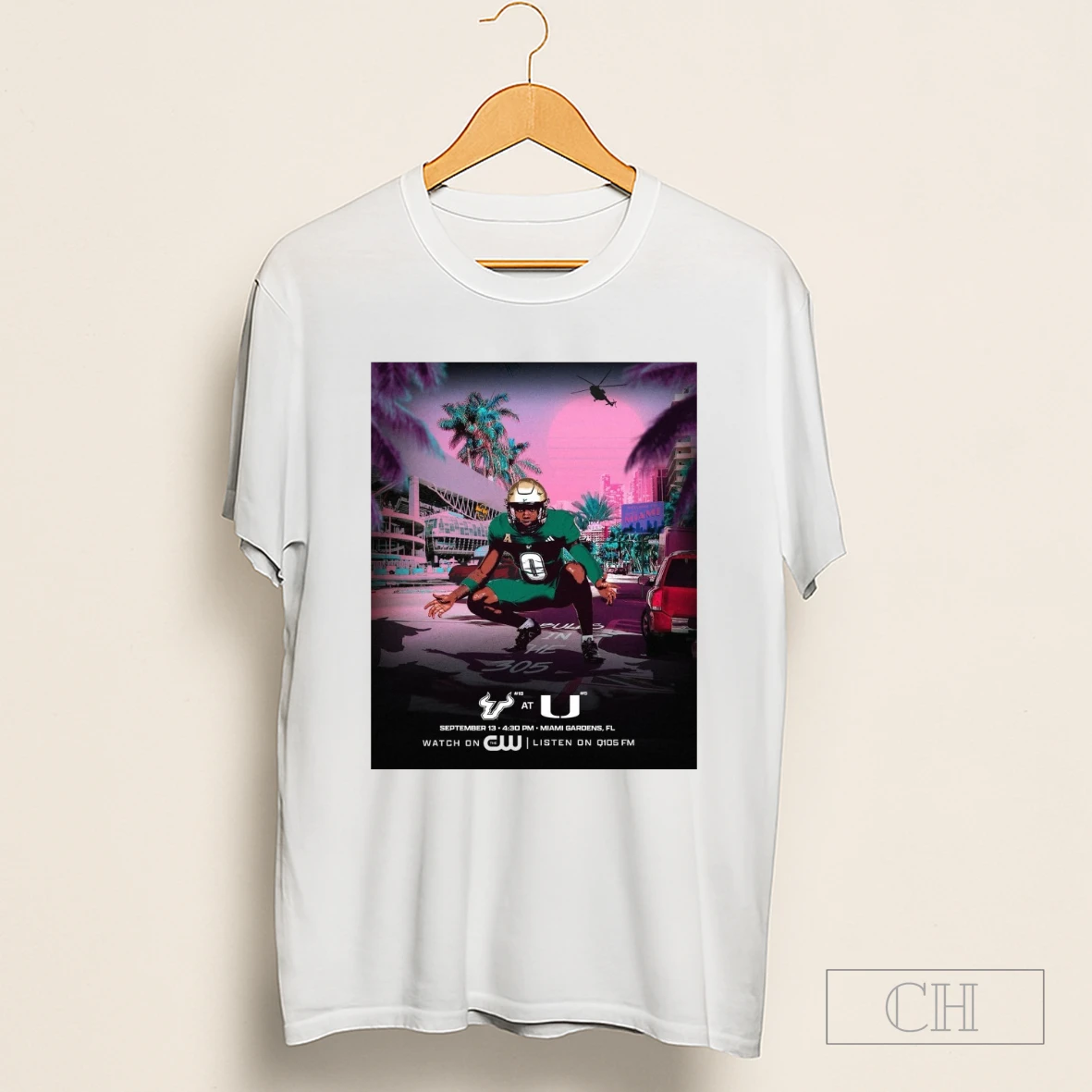 Usf Bulls Vs Miami Hurricanes September 13 2025 In Miami Gardens Fl Shirt
