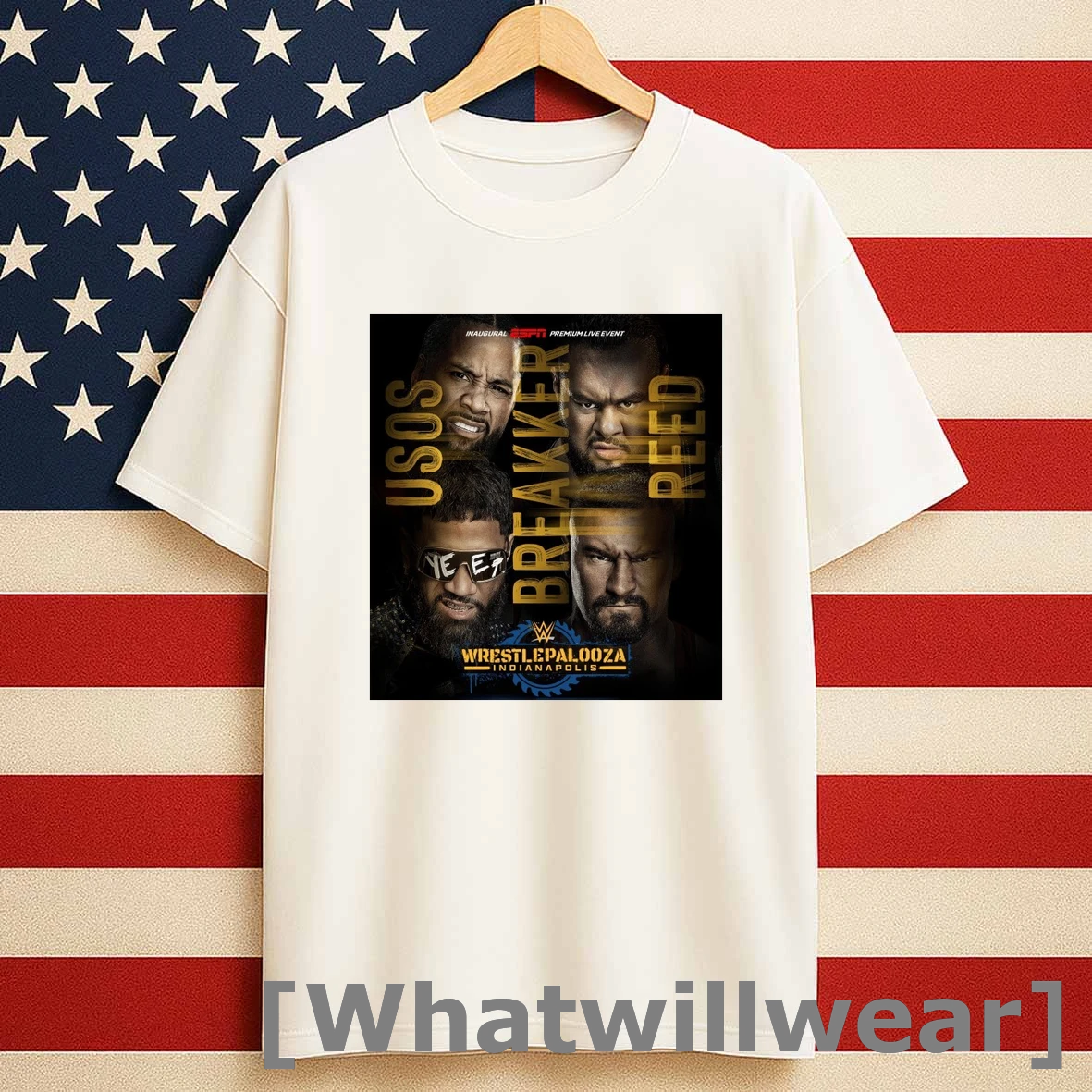 Usos V Bron Breakker And Bronson Reed At Wwe Wrestlepalooza Indianapolis Shirts