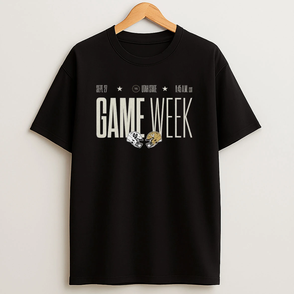 Utah State Aggies Vs Vanderbilt Commodores Game Week On September 27 2025 Shirts