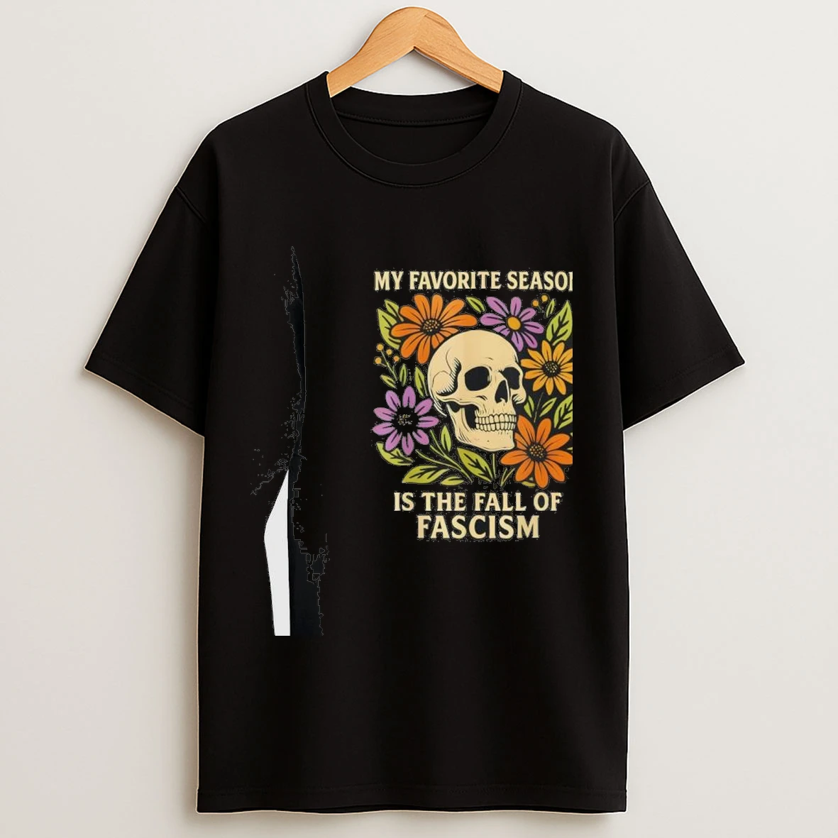 Vintage My Favorite Season Is The Fall Of Fascism Halloween Shirts